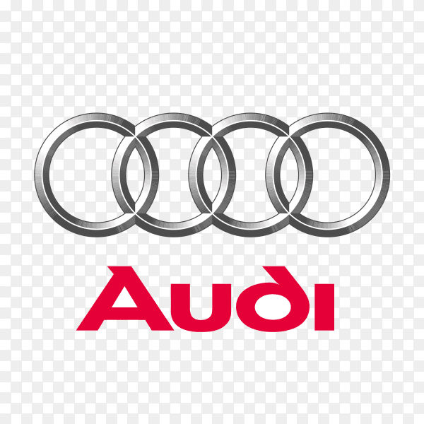 audi logo icon on transparent background png